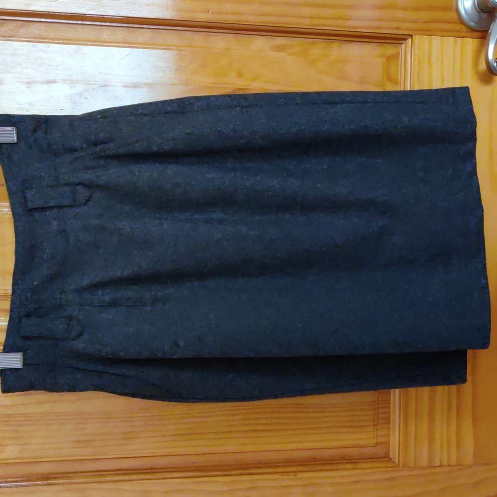 Gray Pencil Skirt